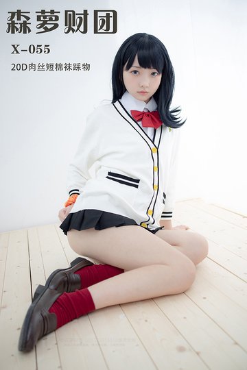 X-055 20D肉丝短棉袜踩物 - 封面图