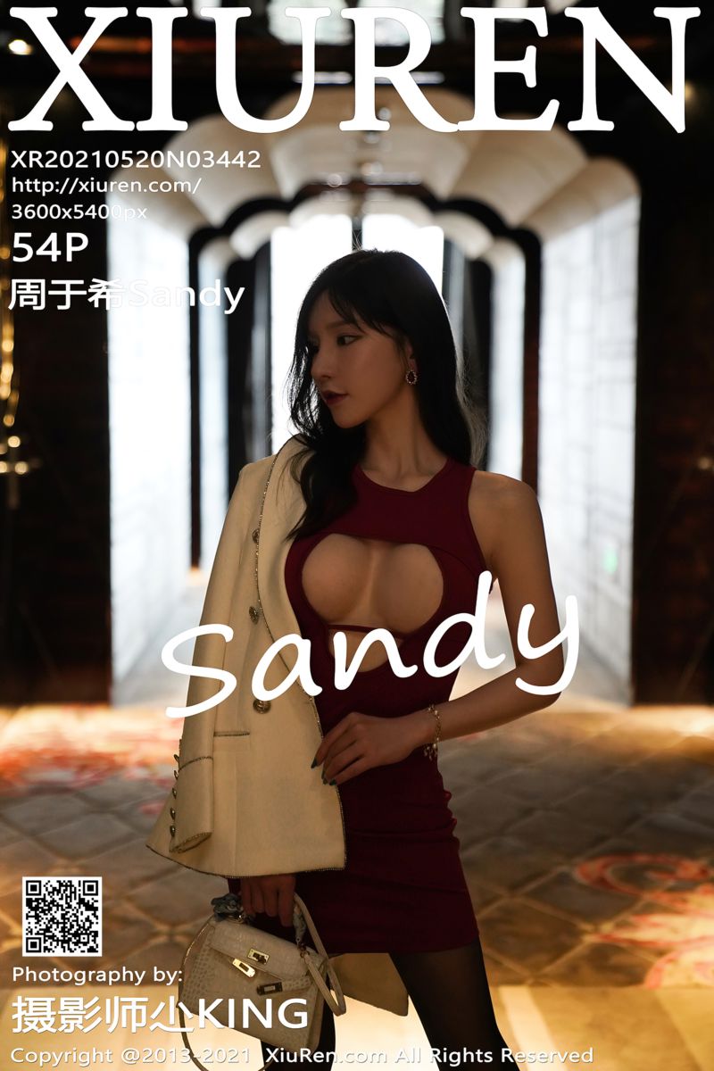 [XiuRen秀人网] 2021.05.20 No.3442 周于希Sandy 鲜艳动人红色连衣裙