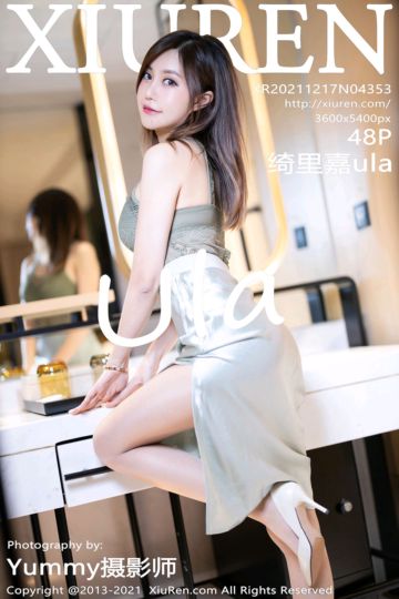 No.4353 绮里嘉ula 绿灰色网纱上衣 - 封面图