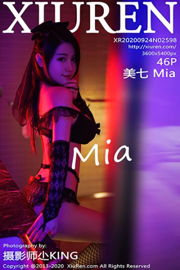 No.2598 美七Mia 黑丝蕾丝内衣写真 - 封面图