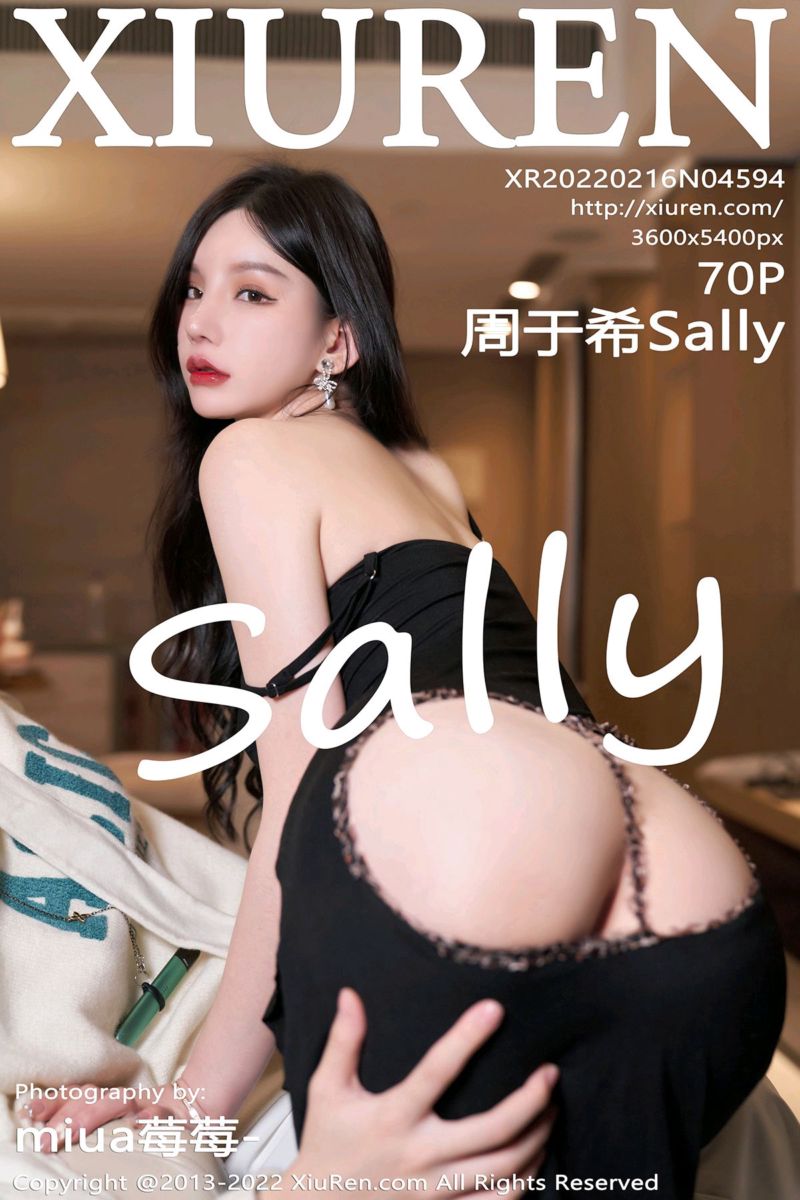[XiuRen秀人网] 2022.02.16 No.4594 周于希Sally 三亚旅拍-黑色连衣吊裙