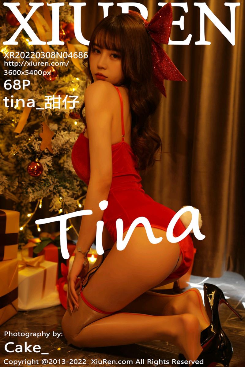 [XiuRen秀人网] 2022.03.08 No.4686 tina_甜仔 红色吊带服饰