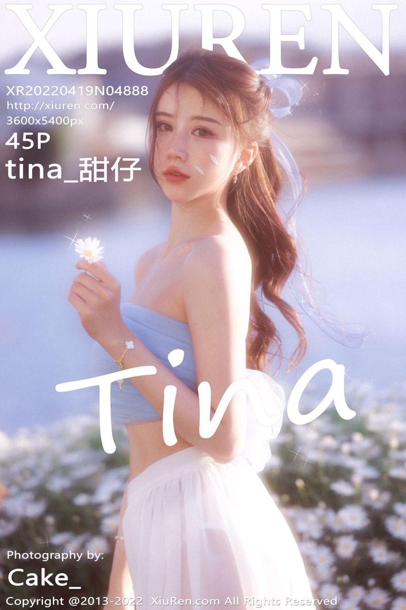 [XiuRen秀人网] 2022.04.19 No.4888 tina_甜仔 大理旅拍-蓝色服饰搭白色长裙
