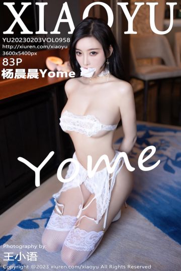 Vol.958 杨晨晨Yome 白色蕾丝情趣服饰 - 封面图