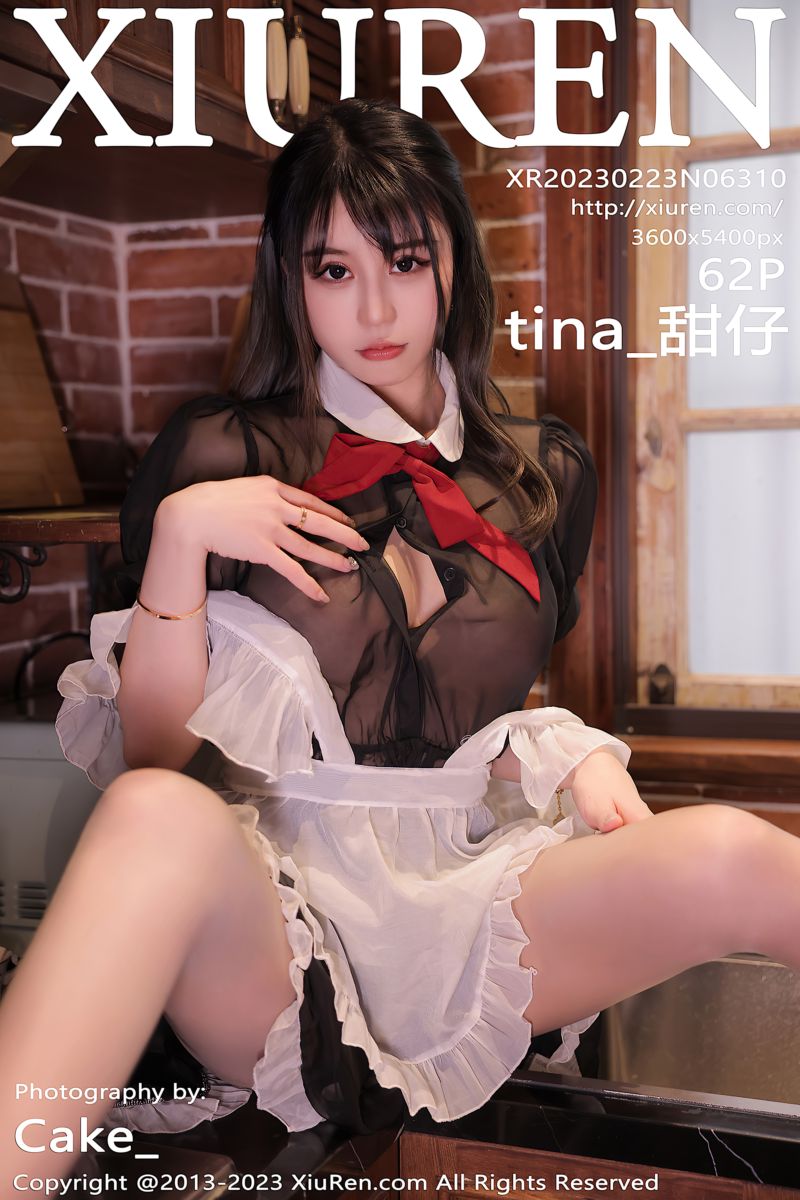 [XiuRen秀人网] 2023.02.23 No.6310 tina_甜仔 十月海南旅拍-女仆服饰