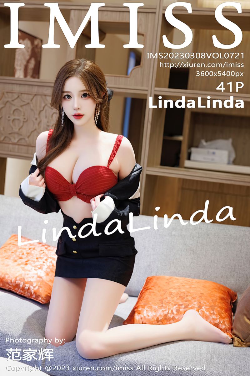 [IMiss爱蜜社] 2023.03.08 Vol.721 LindaLinda 深蓝色制服主题