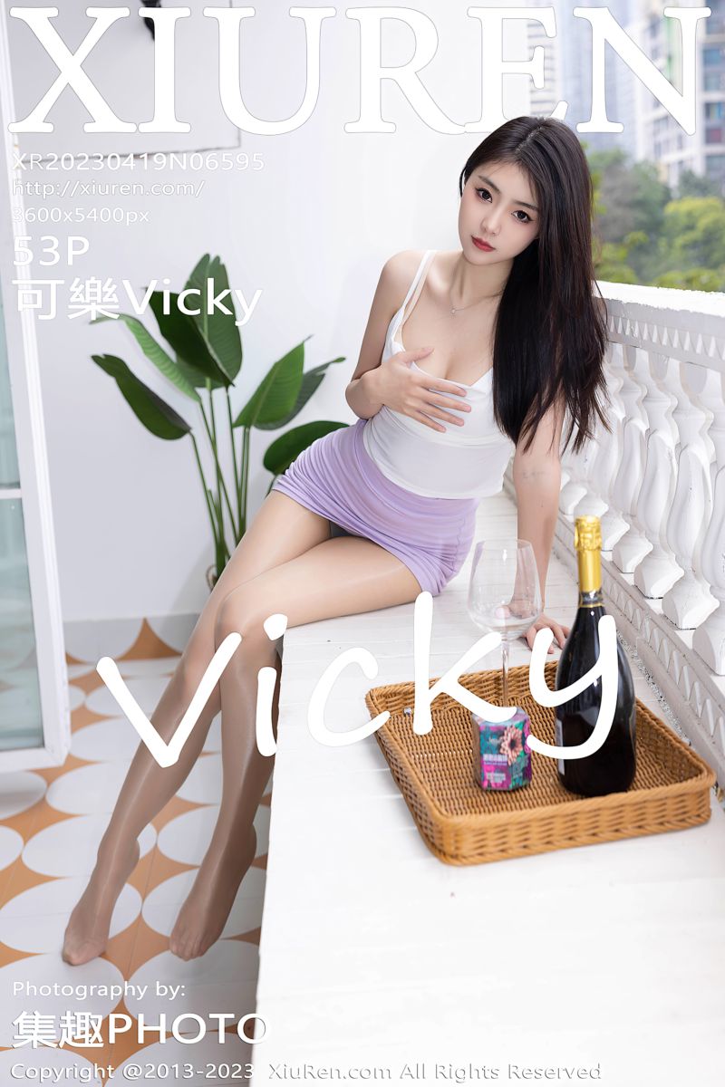 [XiuRen秀人网] 2023.04.19 No.6595 可樂Vicky 淡紫色短裙