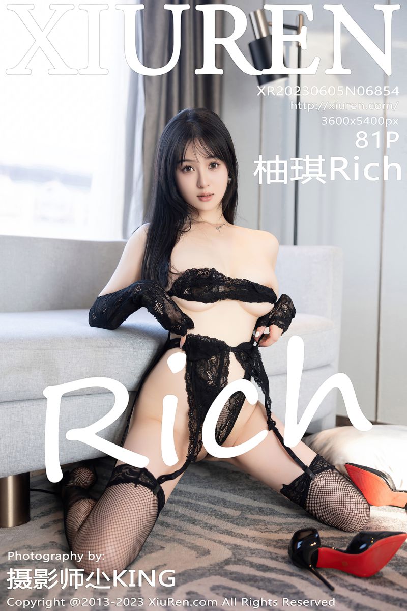 [XiuRen秀人网] 2023.06.05 No.6854 柚琪Rich 黑色情趣服饰