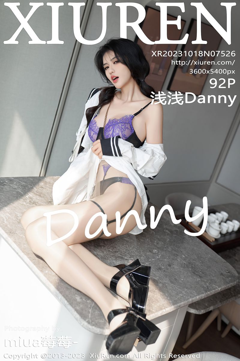 [XiuRen秀人网] 2023.10.18 No.7526 浅浅Danny 紫色蕾丝内衣