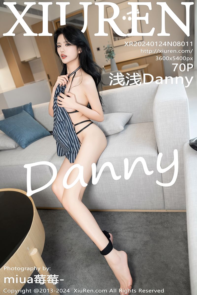 [XiuRen秀人网] 2024.01.24 No.8011 浅浅Danny 黑色情趣服饰