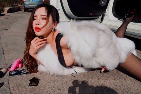 VN.041 艾小青 户外车拍第二部写真视频 - 封面图