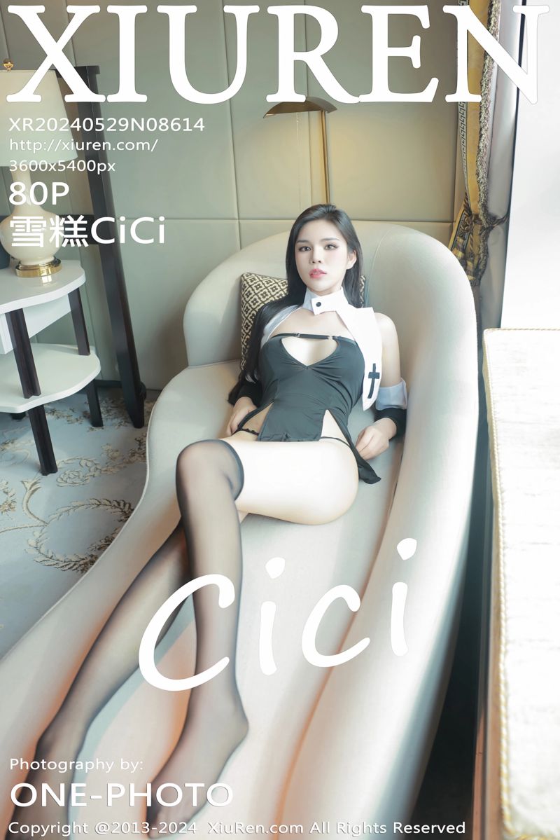 [XiuRen秀人网] 2024.05.29 No.8614 雪糕CiCi 修女服饰搭配魅惑黑丝 - 封面图