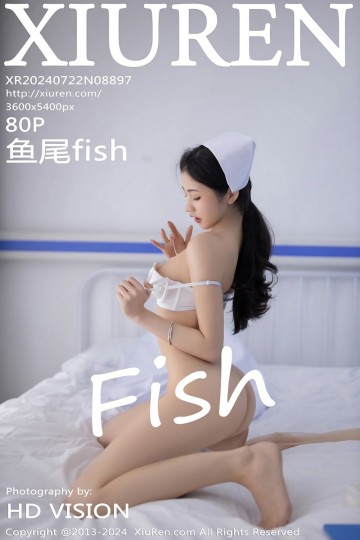 No.8897 鱼尾fish 白色护士制服搭配魅惑肉丝 - 封面图