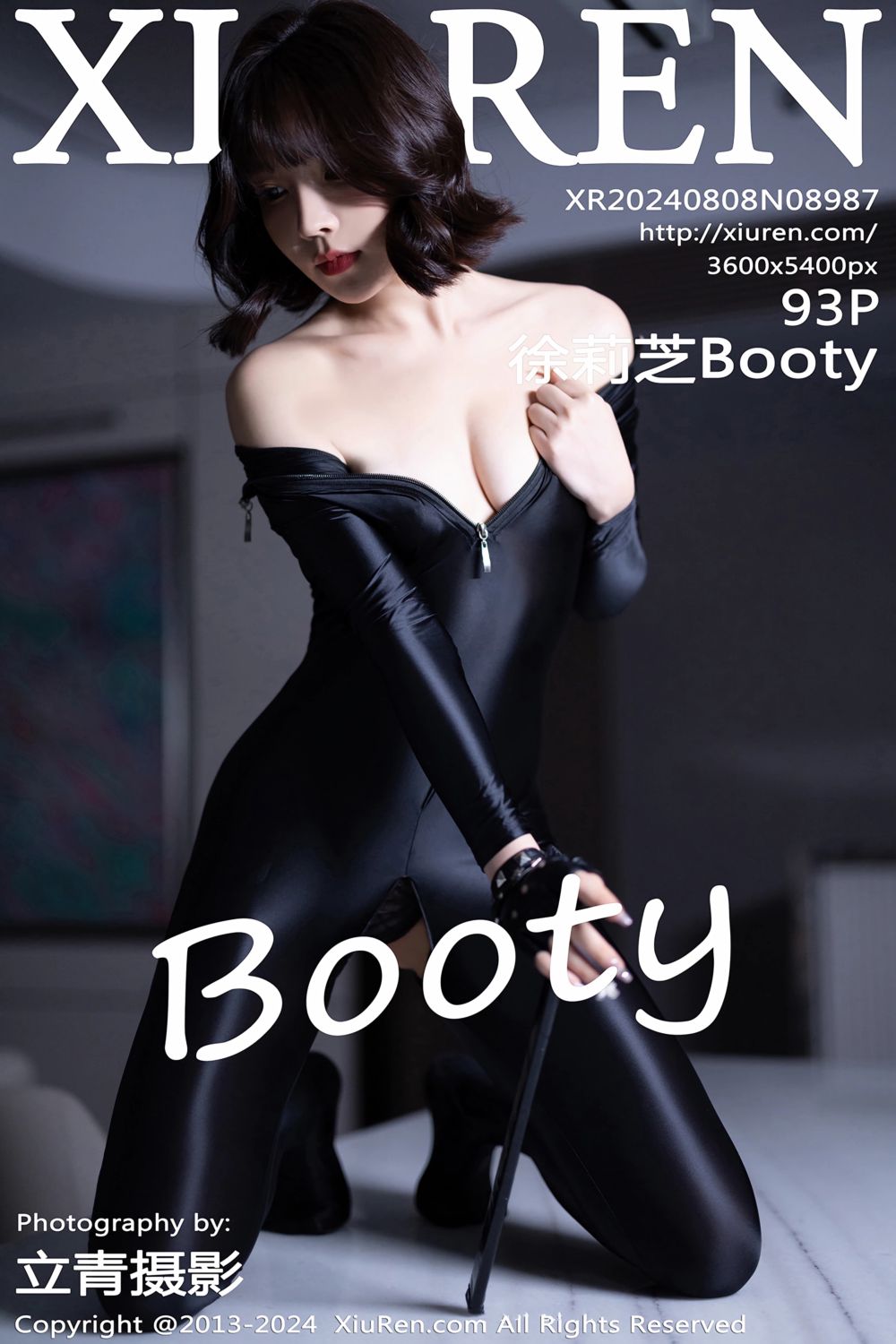 [XiuRen秀人网] 2024.08.08 No.8987 徐莉芝Booty 黑色连体衣