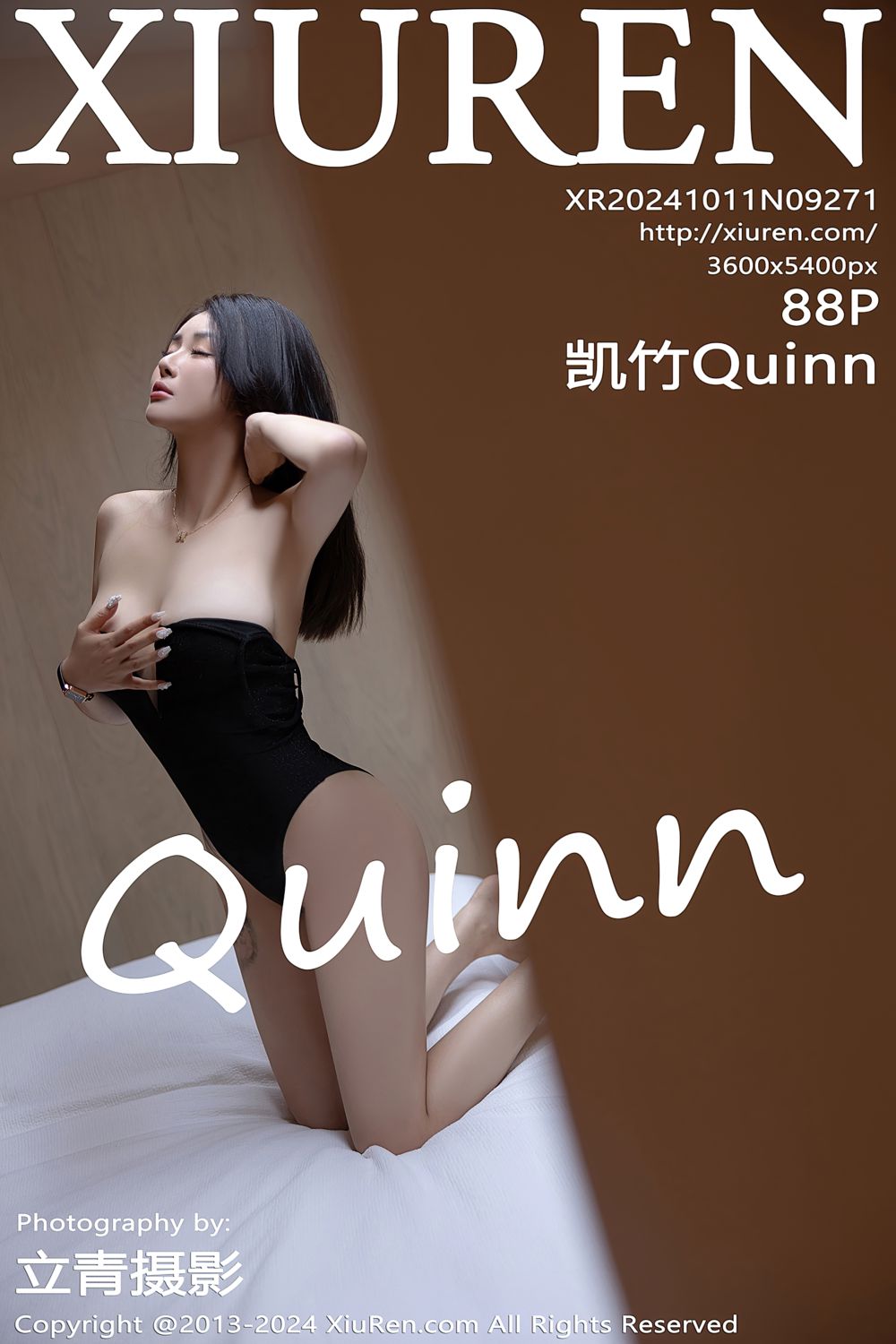 [XiuRen秀人网] 2024.10.11 No.9271 凯竹Quinn 黑色情趣内衣