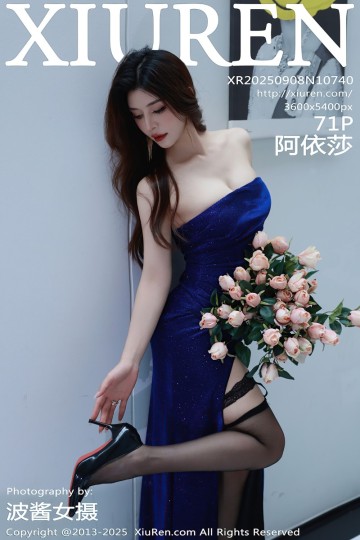 No.10740 阿依莎 蓝色连衣裙 - 封面图