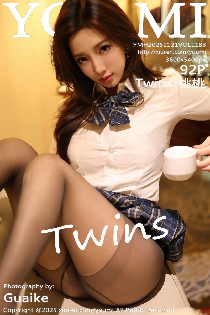 [YouMi尤蜜荟] 2025.11.21 Vol.1183 Twins-桃桃 性感JK制服 - 封面图