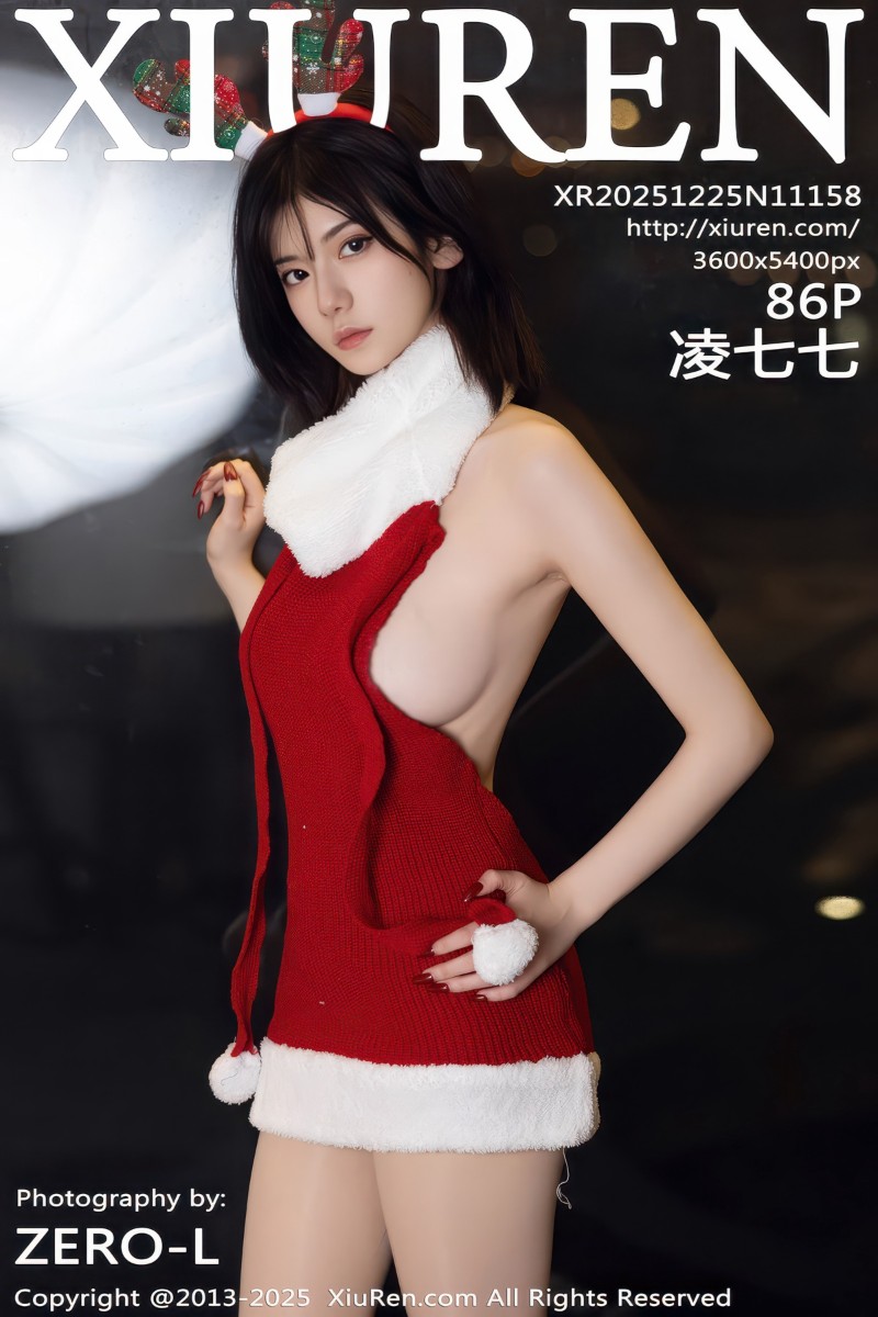[XiuRen秀人网] 2025.12.25 No.11158 凌七七 性感红色毛衣