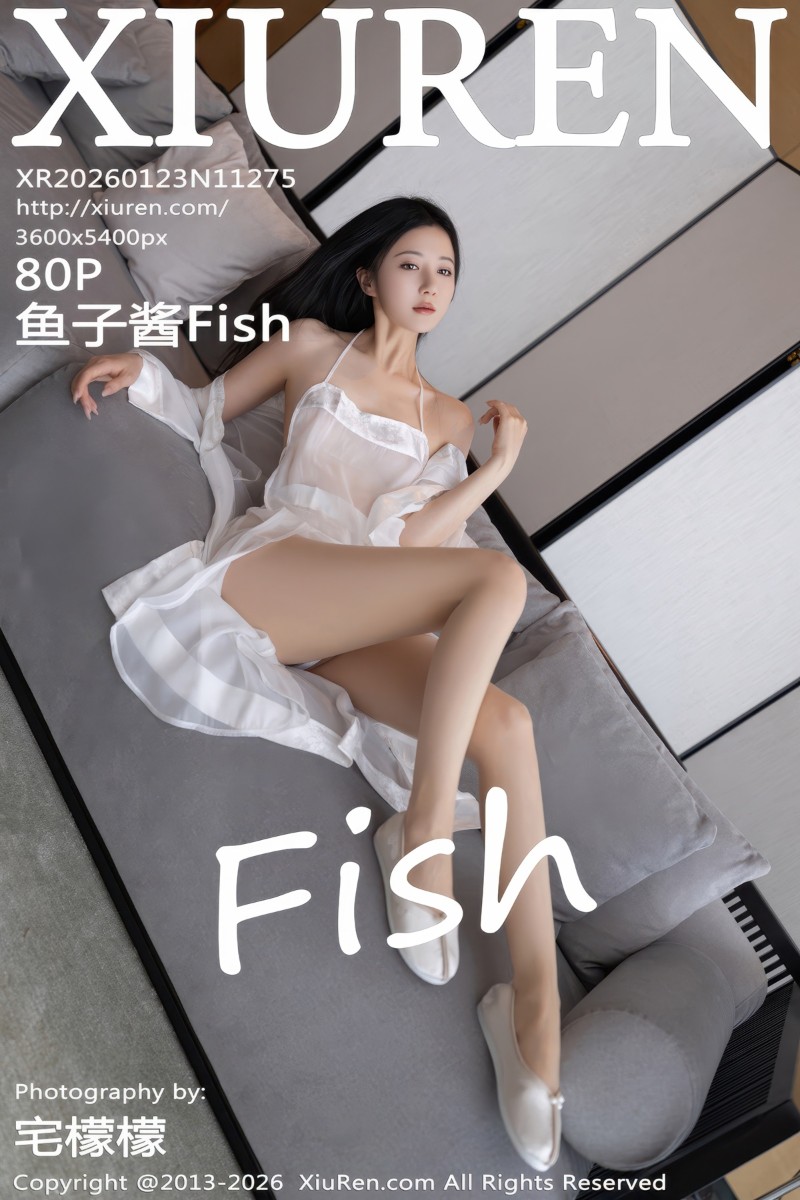 [XiuRen秀人网] 2026.01.23 No.11275 鱼子酱Fish 白色透视睡裙 - 封面图
